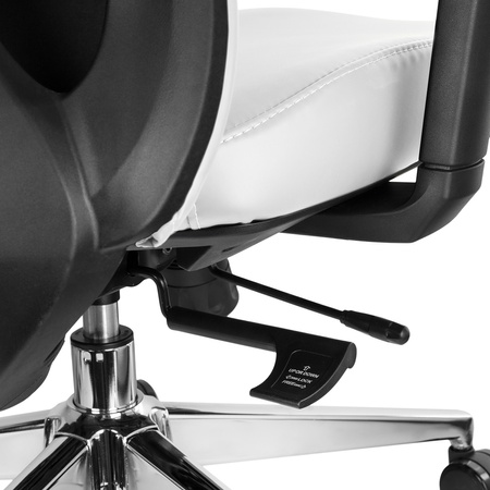 Regulowany Fotel biurowy obrotowy 5D MAURO Biały