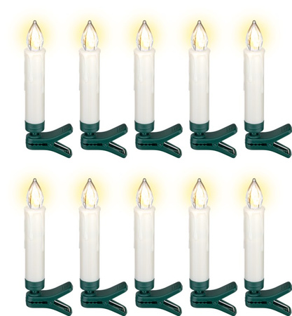 Goobay LED Christmas tree candles 15x10cm KIT 10x