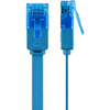 LAN Patchkabel CAT 6A UTP FLAT blau 0.5m