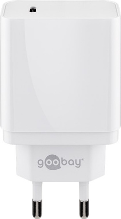 USB-C PD 18W 2A power charger Goobay WHITE