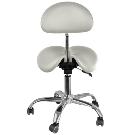 Ergonomiczny hoker regulowany SELLA 3 biały