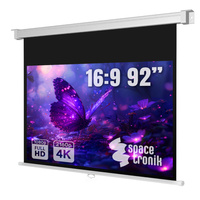 Ekran projekcyjny zwijany ręcznie 92" 16:9 biały