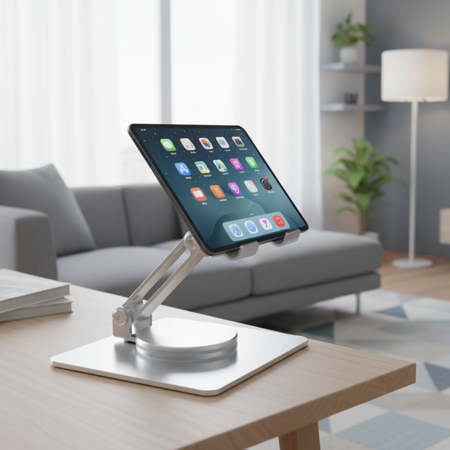 Obrotowa Podstawka na Tablet/Telefon SPP121S 360° Aluminium
