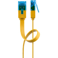 Kabel LAN Patchcord CAT 6A UTP PŁASKI blue 0,5m