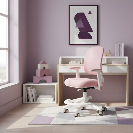 Fotel ergonomiczny dziecięcy Spacetronik SPC-XD-19P Różowe