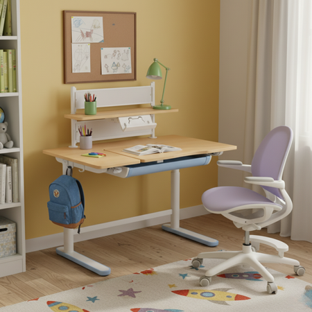 Spacetronik SPE-X116AT electric desk with shelf