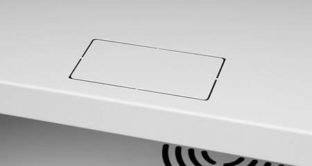 Szafa RACK 19'' 6U 600x450mm SZARA Szklane drzwi