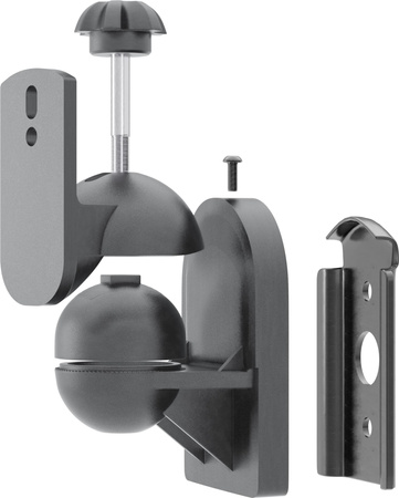 Speaker wall mount 35kg Goobay black x2