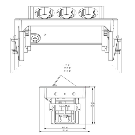 Gniazdo blatowe Spacetronik SPSDA30BB
