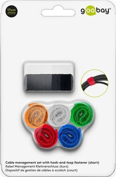 Klettverschluss-Kabelorganizer 6 Stück 6 Farben Goobay