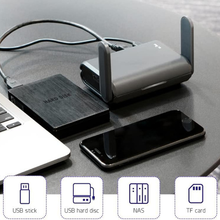 Router mini Wi-Fi 6 VPN GL.iNet Slate AX GL-AXT1800