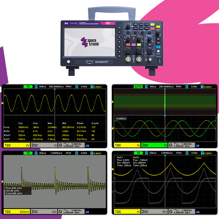 Digitálny osciloskop 2CH 100MHz 1GS/s PeakTech 1404