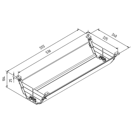 Uchwyt kablowy Spacetronik SPK-524W