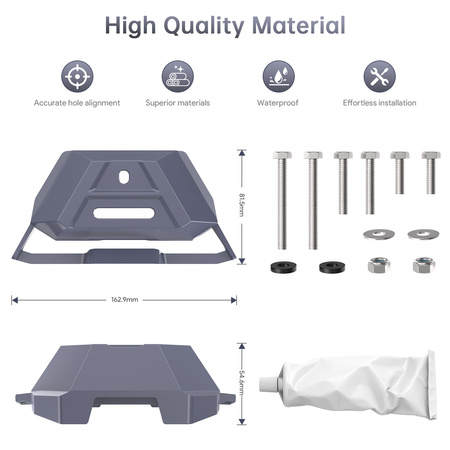 Aluminiowy uchwyt na dach do Starlink Mini