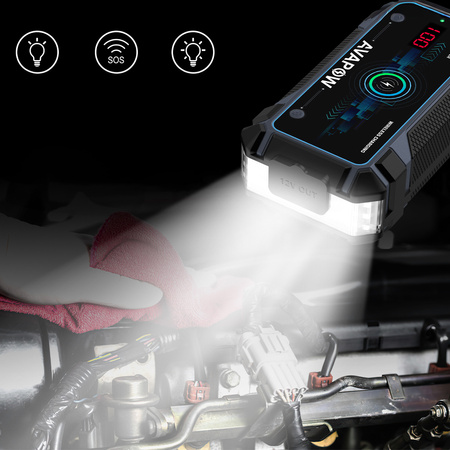 Powerbank rozruchowy 12V 2000A 44Wh AVAPOW A9 Plus