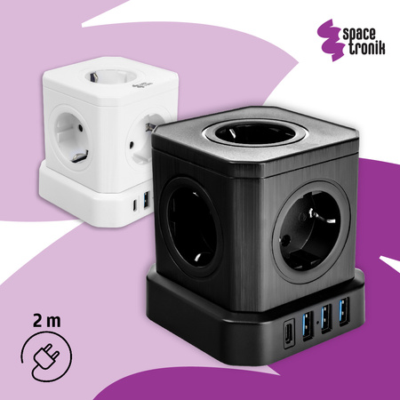 Listwa zasilająca 5xAC 3xUSB 1xUSB-C SPS-C02W