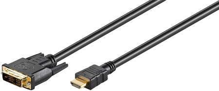 Kábel DVI-D (18+1) Single Link - HDMI Goobay 2 m