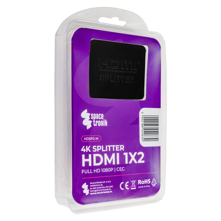 Spacetronik HDSP2-M mini HDMI 1/2 splitter