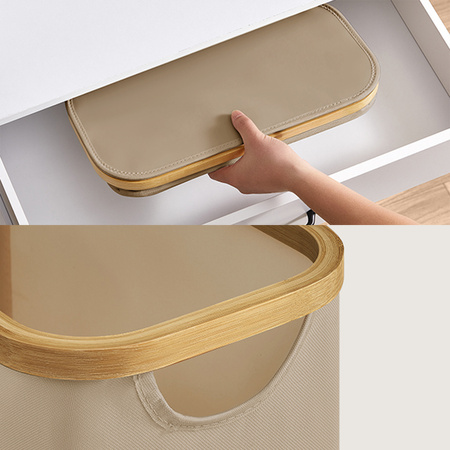 Kosz na pranie 65L 1 komorowy beż