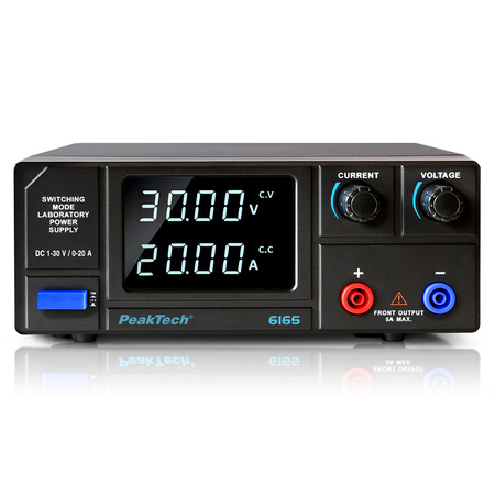 Zasilacz laboratoryjny impulsowy DC 1-30V 20A PeakTech P6165