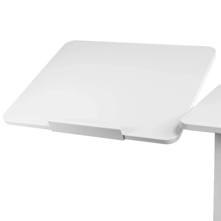 Zestaw wypoczynkowy fotel elektryczny Spacetronik Flax 04M szary + stolik regulowany