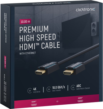 CLICKTRONIC HDMI 2.0 4K 60Hz 10m cable
