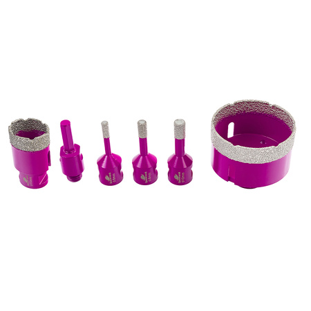 Diamond lace holes for stoneware set of 5pcs.