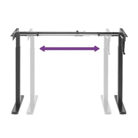 Height-adjustable manual rack SPE110MB