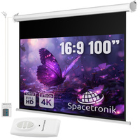 Electric Wall Projection Screen 100in