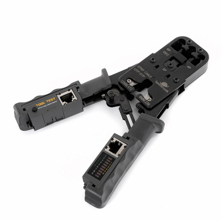 Zaciskarka RJ45/RJ12/RJ11 z testerem LAN NT-CT04
