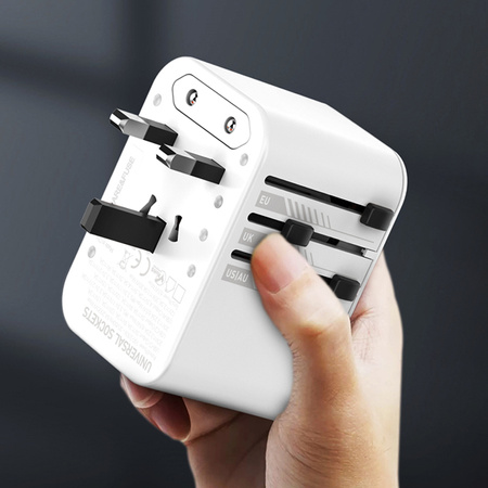 Universal-Reiseadapter 65W 2xPD + 1xQC