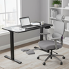 Zestaw ergonomiczny LUMBO 44 + biurko manualne SPE-O113 Moris 120×60 czarne