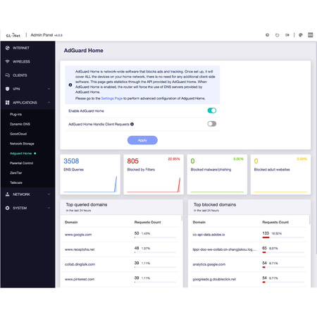 Router Wi-Fi 7 2.4/5 GHz VPN USB 3.0 GL.iNet Flint 3e