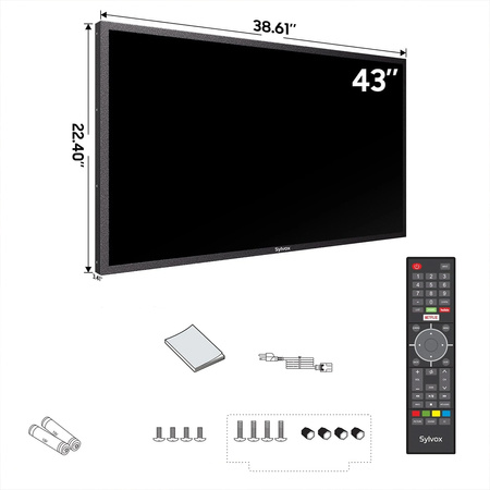 Monitor Digital Signage 4K IP66 1000 nitów Sylvox 43"