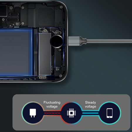 Kabel USB-A + Lightning s kroužkem na klíče LDNIO LC98