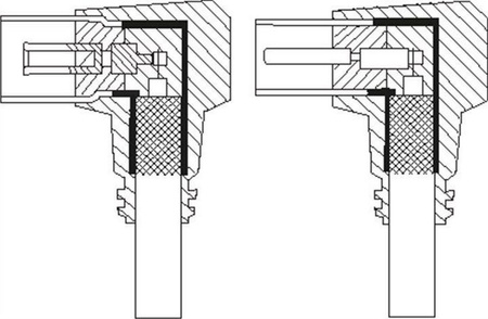 TV-Stecker IEC GN-WT Goobay gewinkelt Weiß 10m