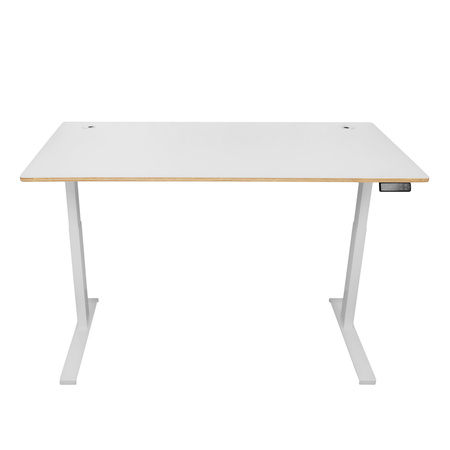 Spacetronik Schreibtisch/Tischplatte 140x80 weißes Sperrholz