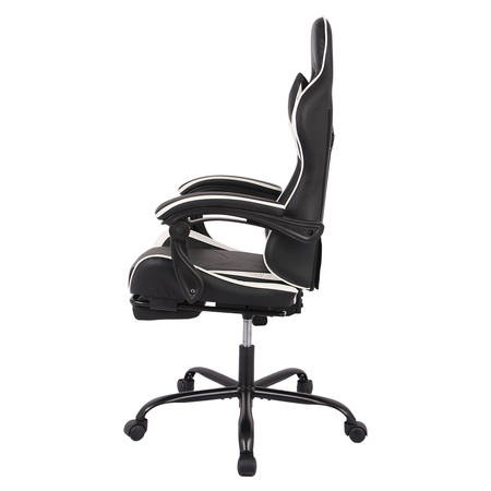 Spacetronik Rally 1.0 gaming chair black and white