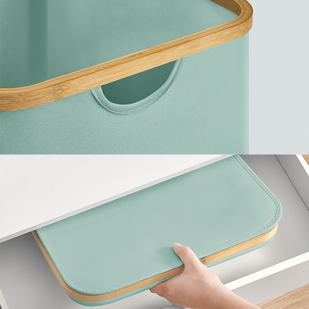 Kosz na pranie 90L 1 komorowy miętowy