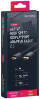 CLICKTRONIC DisplayPort DP - HDMI 2.0 4K kabel 1m