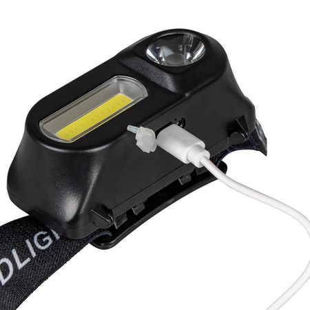 Latarka czołowa 170 + 210lm LED COB VAYOX VA0115