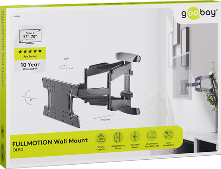 Goobay OLED FULLMOTION L 37"-70" TV mount up to 30kg