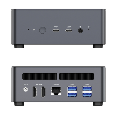 Minisforum UM790 PRO Hochgeschwindigkeits-Mini-PC, AMD Ryzen 9 7940HS, AMD Radeon 780M, 64GB RAM DDR5, 2 x M.2 SSD 1 TB, Windows 11 Pro, 8K