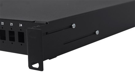 Przełącznica 19" 1U 12xSC Duplex Czarna stała