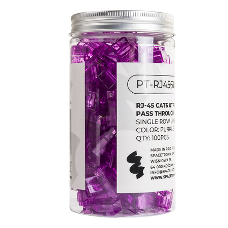 RJ45 cat 6 UTP straight-through connector PT-RJ456UP-1 100pcs