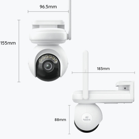 Kamera zewnętrzna 4K Reolink Altas PT Ultra WiFi biała