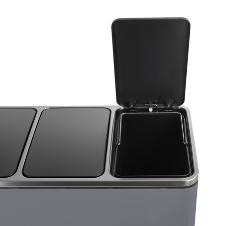 Funky Trash Can Gray Black Spacetronik Potrójny