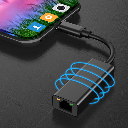 Adaptér USB-C do zásuvky RJ45 SPU-A04 černý