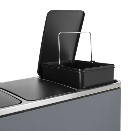 Funky Trash Can Gray Black Spacetronik Potrójny