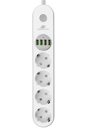 Napájací pásik Spacetronik SR-203 4 porty USB